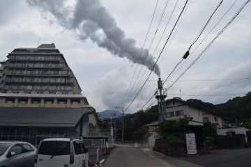You'll see steam venting from the streets in some places around the city