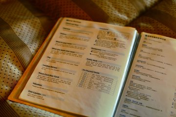 All of the important information is available in English.