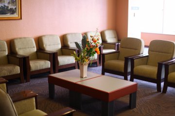 Each floor has a large lobby with fresh flowers--an elegant touch.