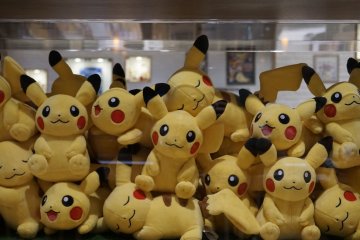 Stuffed Pikachu as decorations