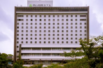 The massive building stands on the top of the hill and can be seen from a fair way away.