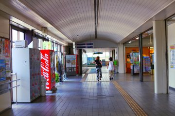 The station's spacious hall