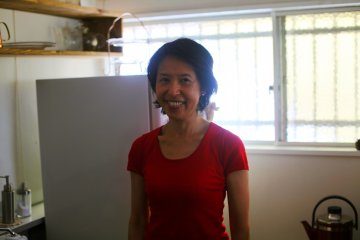 The welcoming owner
