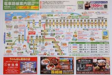 Tram map inside the One-Day Pass