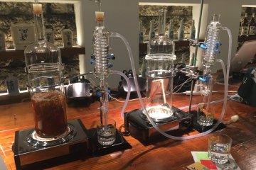 A demo to show the distillation process to make shochu