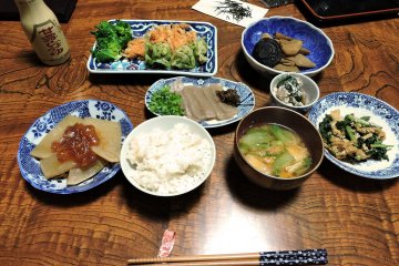 A delicious home-cooked dinner