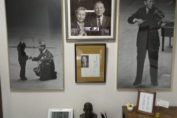  Endearing photo of Dr Suzuki to left of this collage