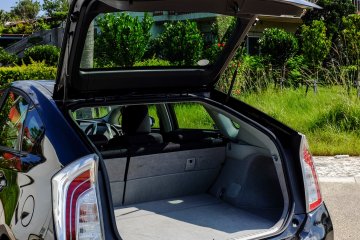 The Toyota Prius is perfect for families too, with lots of storage space in the read