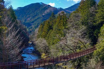Ishibune Bridge in Akiruno town