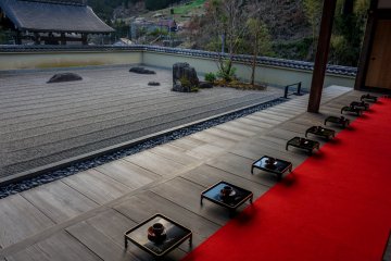 Sunset at Syu Un, café of the temple