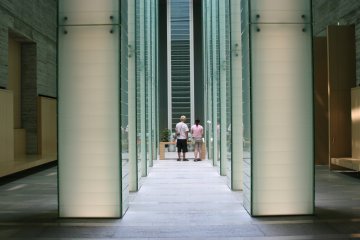 The sombre Memorial Hall