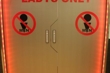 One section of the place is dedicated to women- no men allowed!