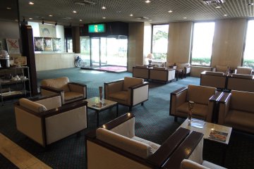 You can grab a cup of coffee and relax at the lobby