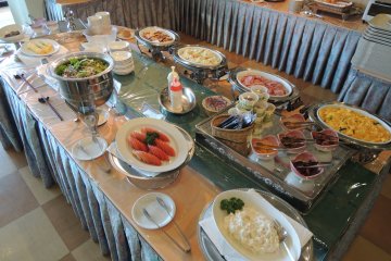 Fresh salad is also available