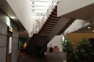 A view of the museum near the front desk. Photos are not allowed in the exhibition rooms, unfortunatley.