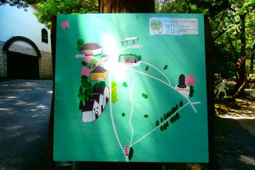 <p>A small map of the winery</p>