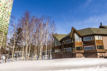 Like Genghis Khan, this restaurant stands tall above the snowy landscape of Tomamu in central Hokkaido