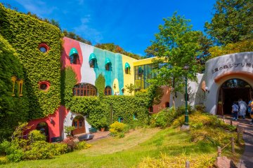 Outside the Ghibli Museum, Mitaka