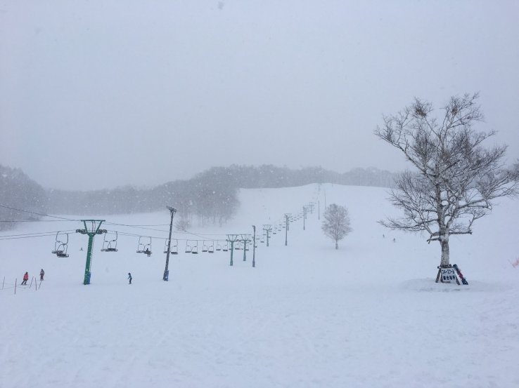 View towards the slopes