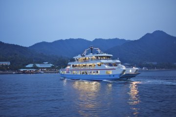 Miyajima Ferry at night