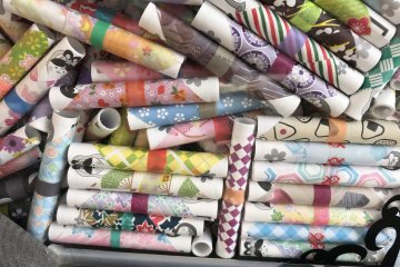 lucky scrolls in a rainbow of colours