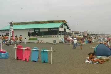 Beach huts
