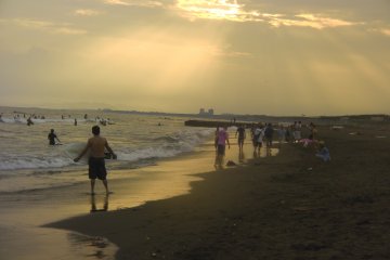 The day's last light