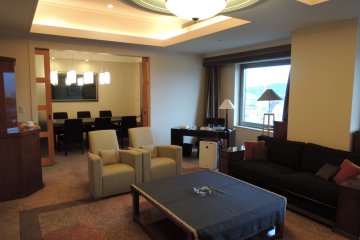Presidential Suite living room and dining room