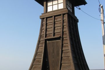 Large street lantern in a fishing town