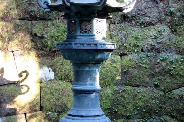Metal lantern in Nikko