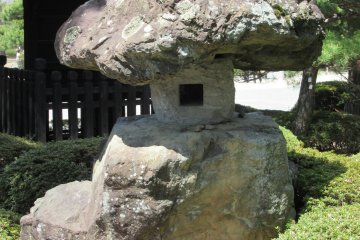 Old lantern from natural stones