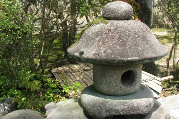 Small garden lantern