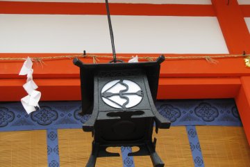 Hanging lantern in Fushimi Inari Taisha, Kyoto