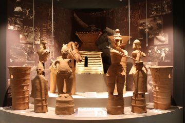Haniwa terracotta figures