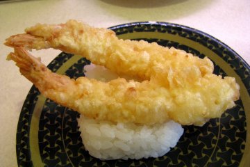 Tempura shrimp sushi