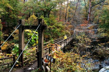 This small bridge led to a temple, Rakenji