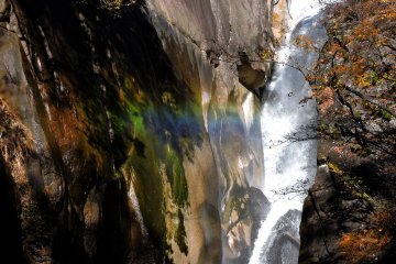 Rainbow in the spray