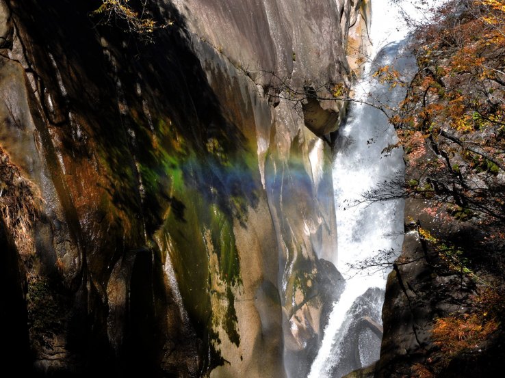 Rainbow in the spray