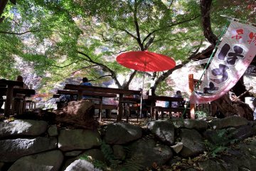 Noodle shop selling hoto - a Yamanashi specialty