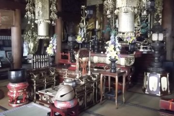 Inside the main hall