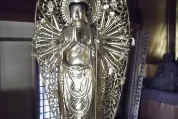 A sculpture inside the main hall