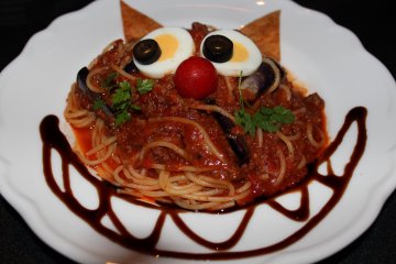 Ce plat de pâtes s'inspire du Chat du Cheshire