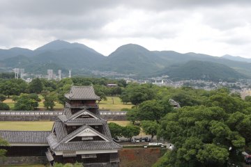 View of the mountains from the observatory