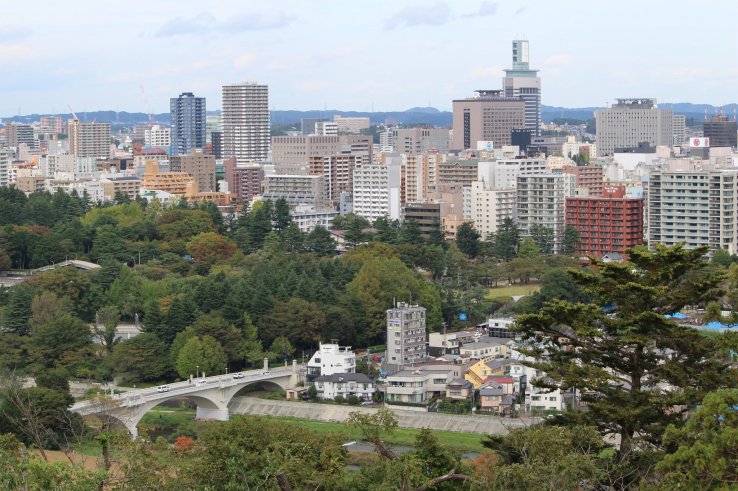 Grand view of Sendai