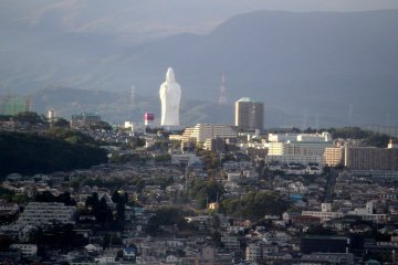 Spying out a Kannon statue