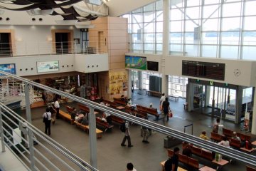 The spacious lobby