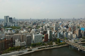 View of Tokyo from the Asahi HQ