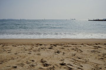 The beach is not large; however, it is not crowded, so it is easy to get a lot of space for yourself.