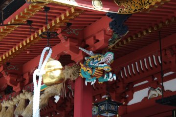 Wooden carvings and paintings reminding me of Nikko