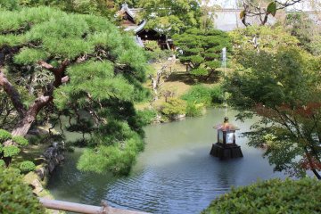 The beautiful garden of Shiogama Shrine